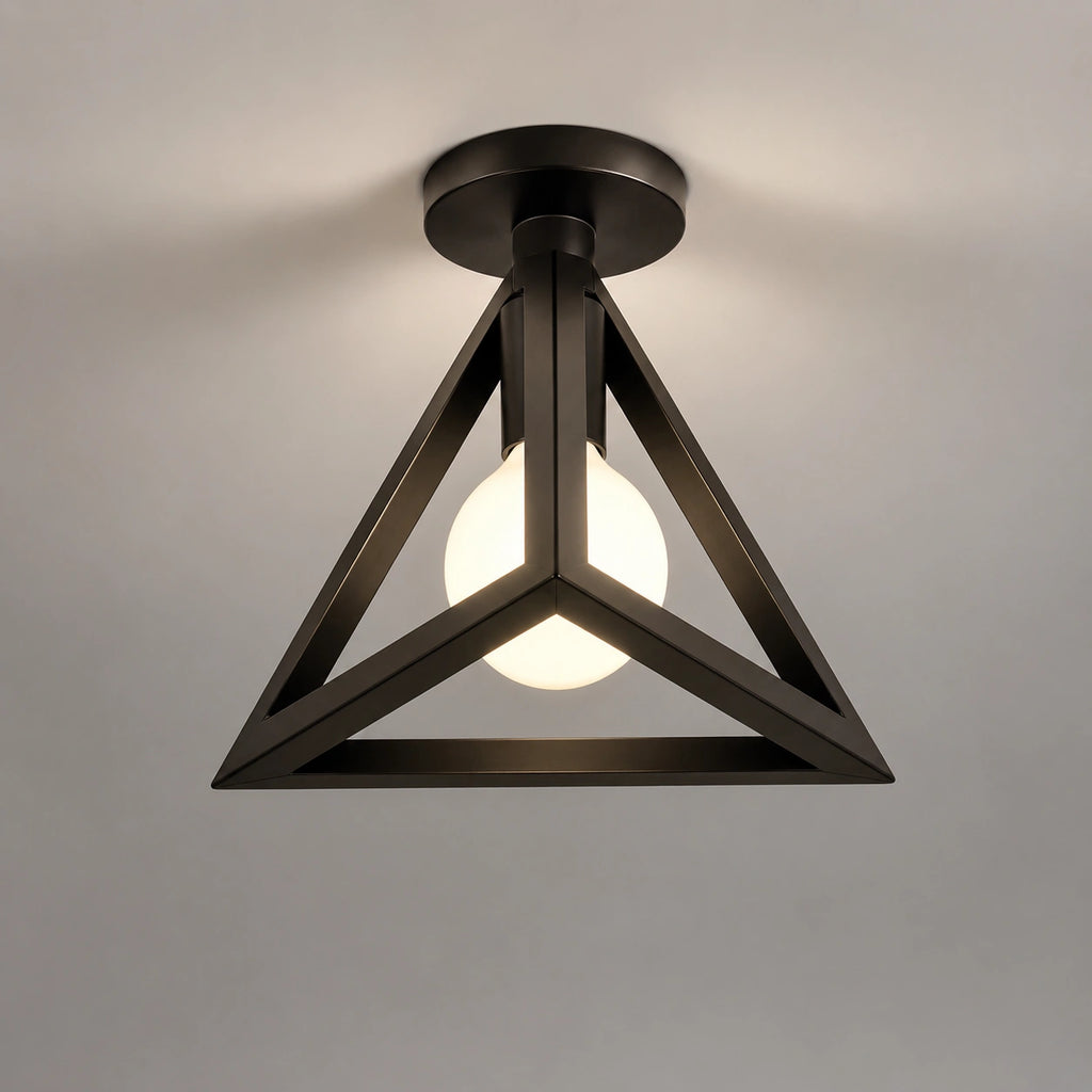 Plafonnier noir | Fer Style industriel