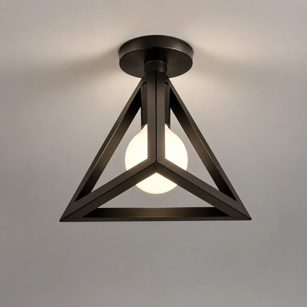 Plafonnier noir | Fer Style industriel