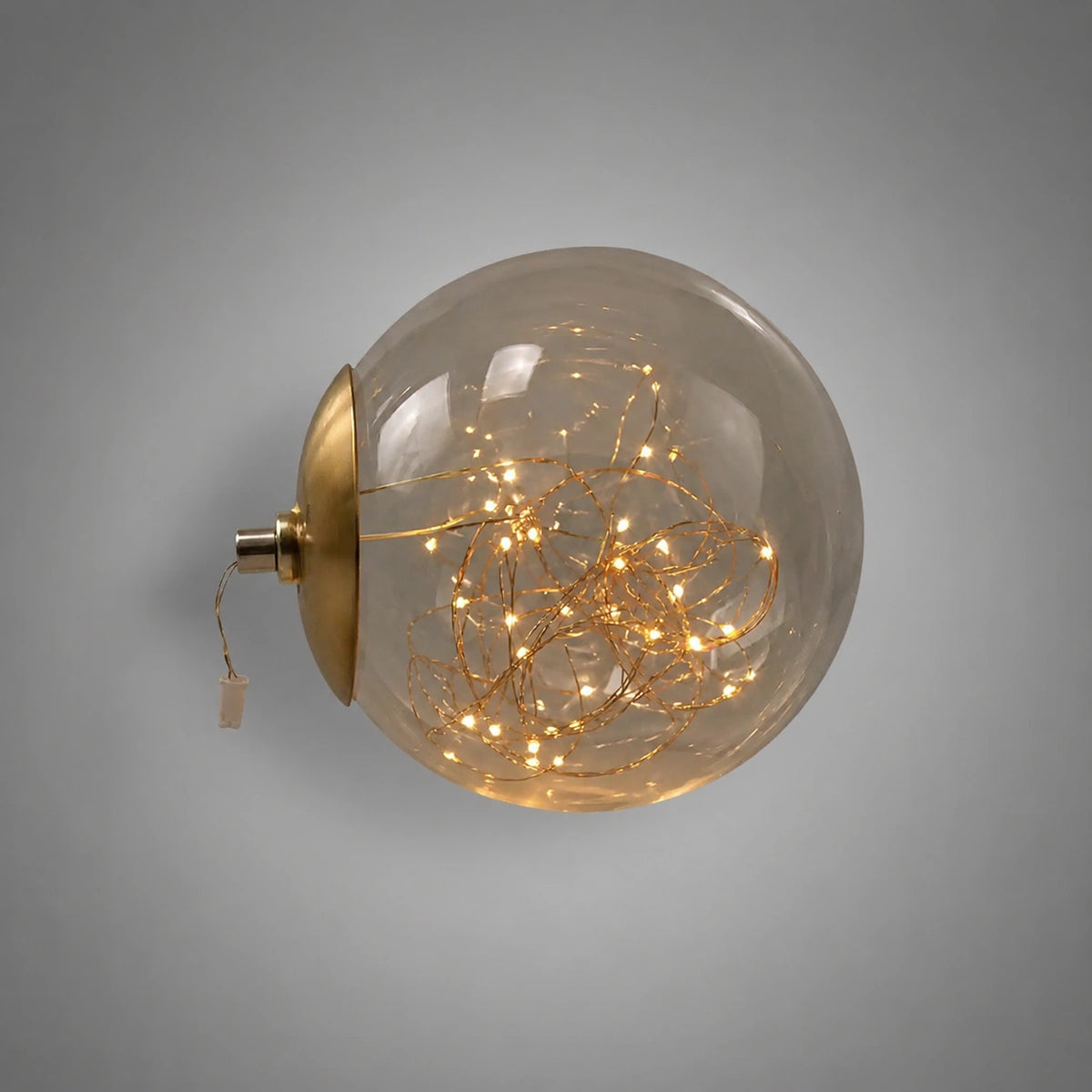 Lustre Boule - élégant, noir et doré