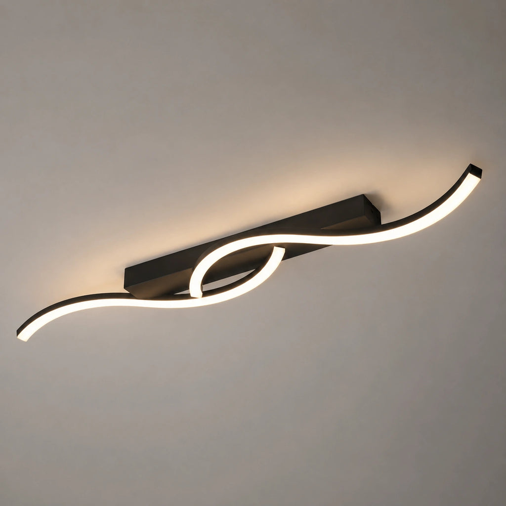 Plafonnier noir - Design industriel Élégant