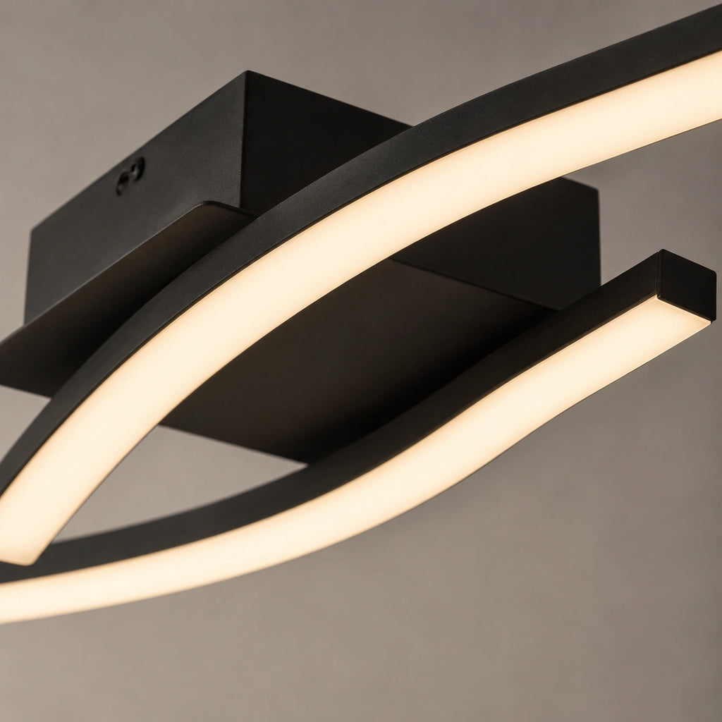 Plafonnier noir - Design industriel Élégant
