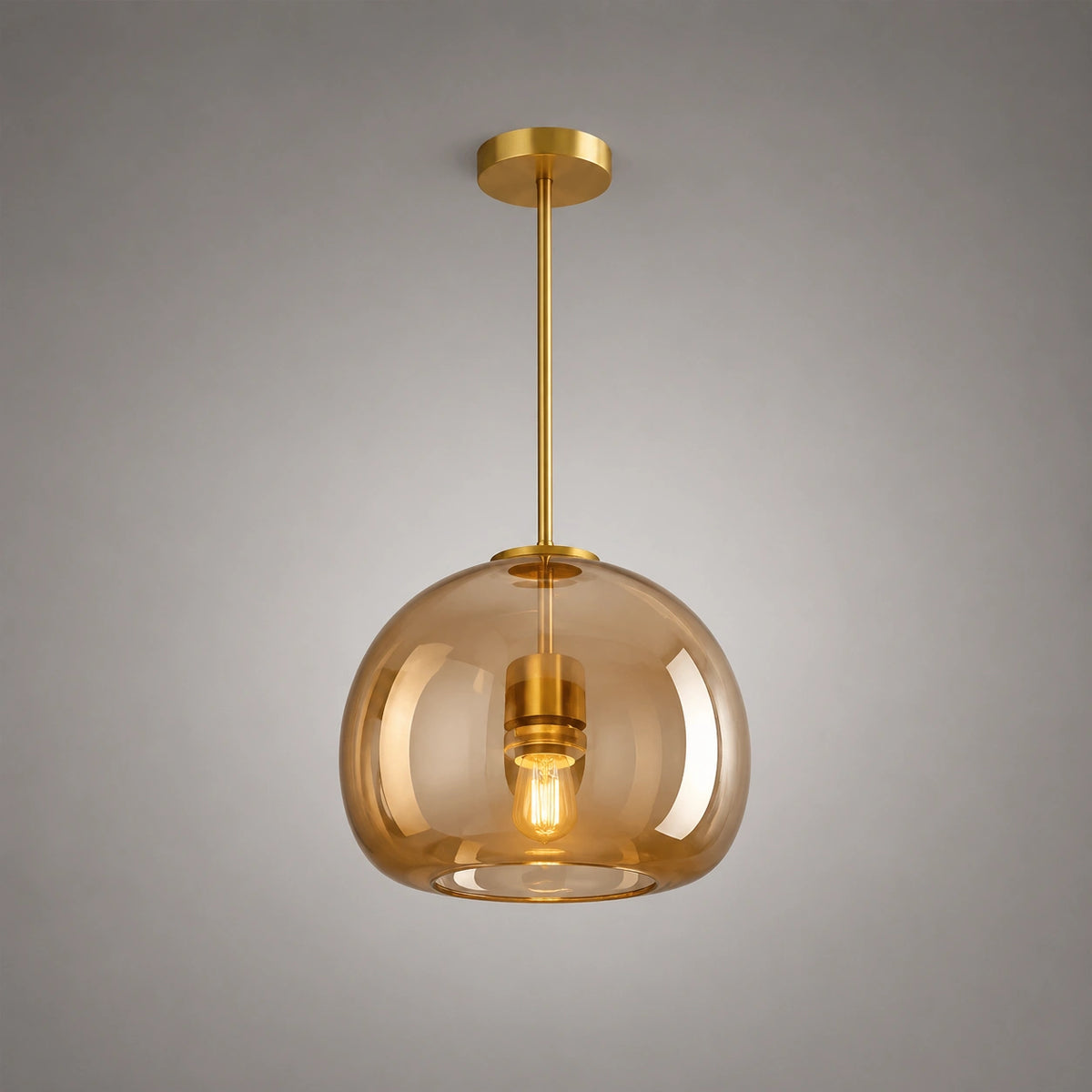 Lustre en verre - Cognac Design  Élégant