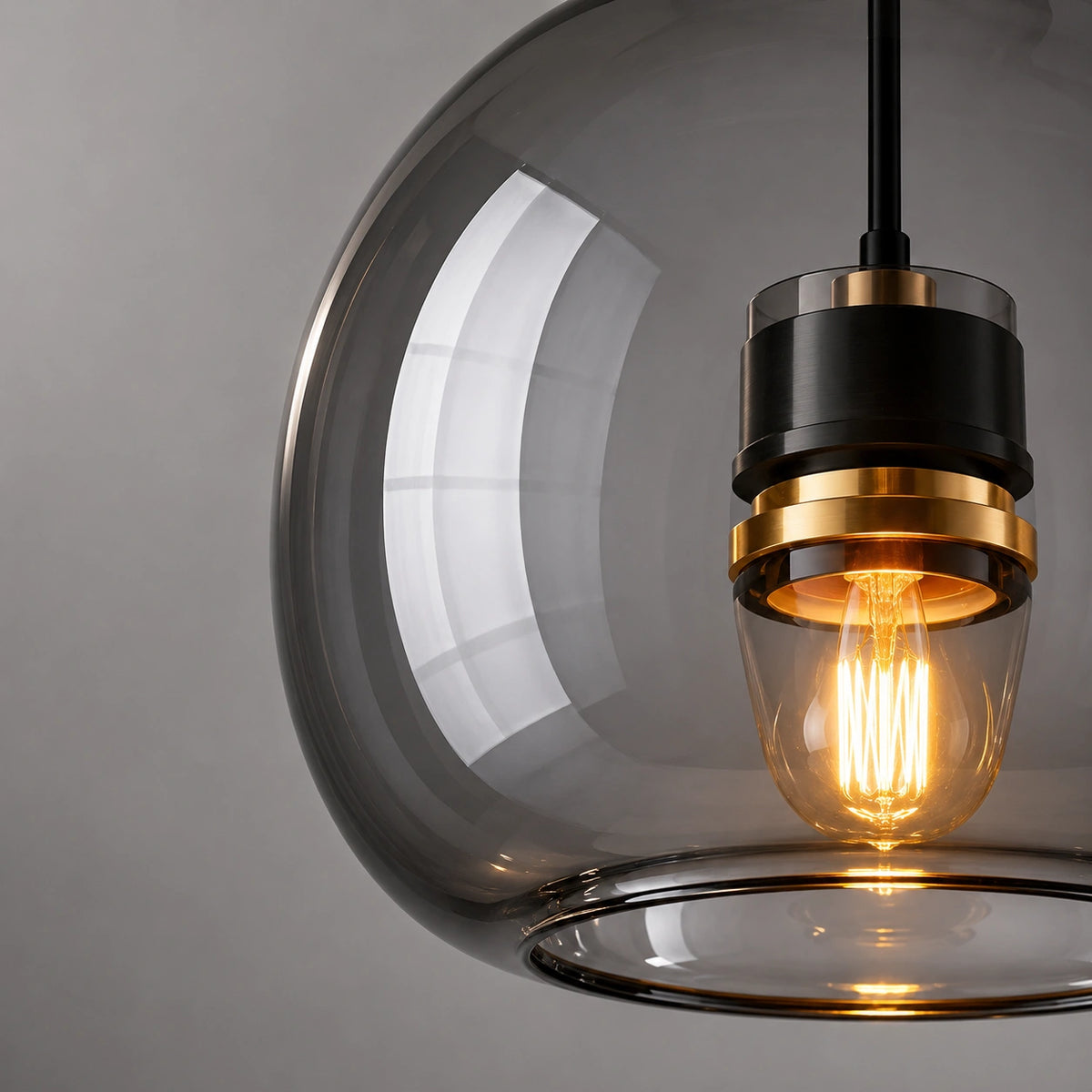 Lustre en verre - Cognac Design  Élégant