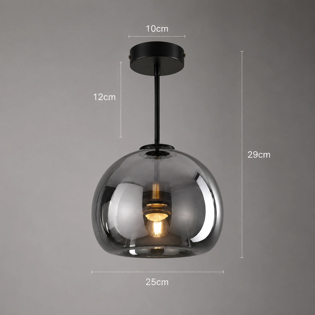 Lustre en verre - Cognac Design  Élégant