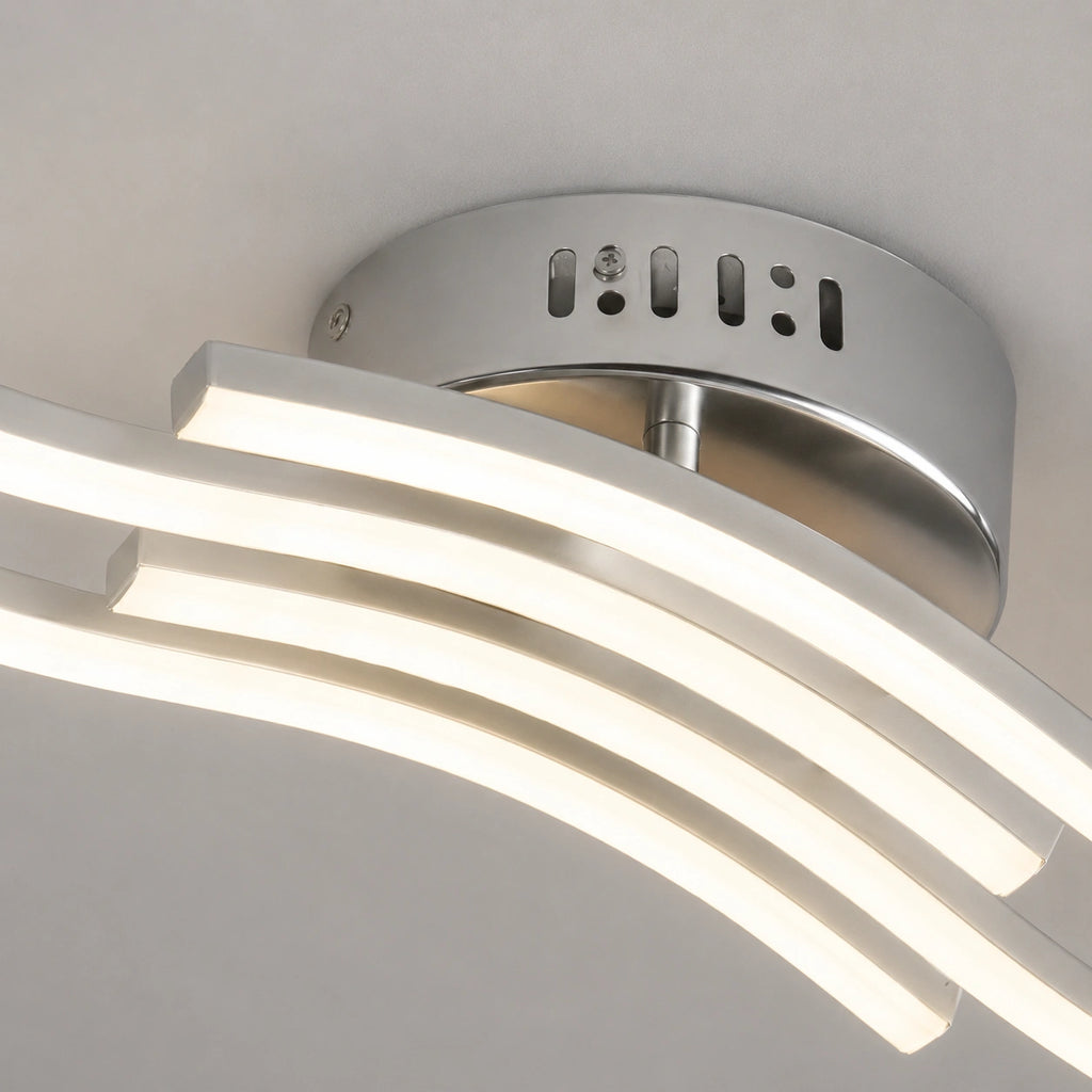 Plafonnier LED |  Vague Moderne 24W Lumière Naturelle | cuisine salon chambre