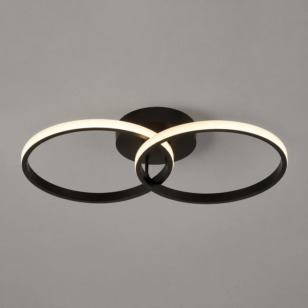Plafonnier LED | Double Anneau Moderne