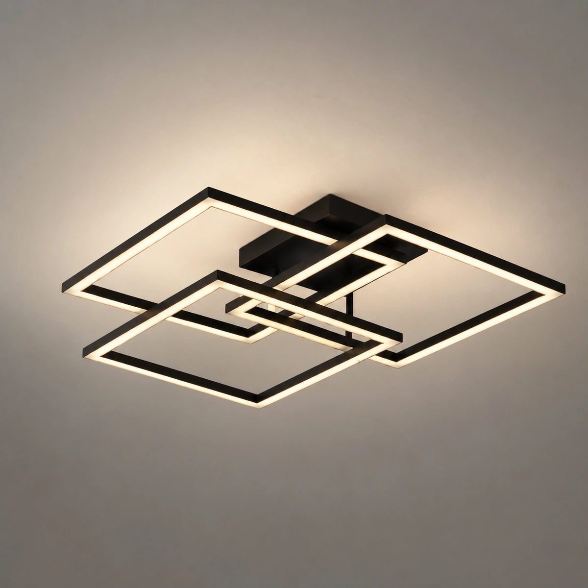 Plafonnier LED | Carré Moderne Dimmable avec Télécommande