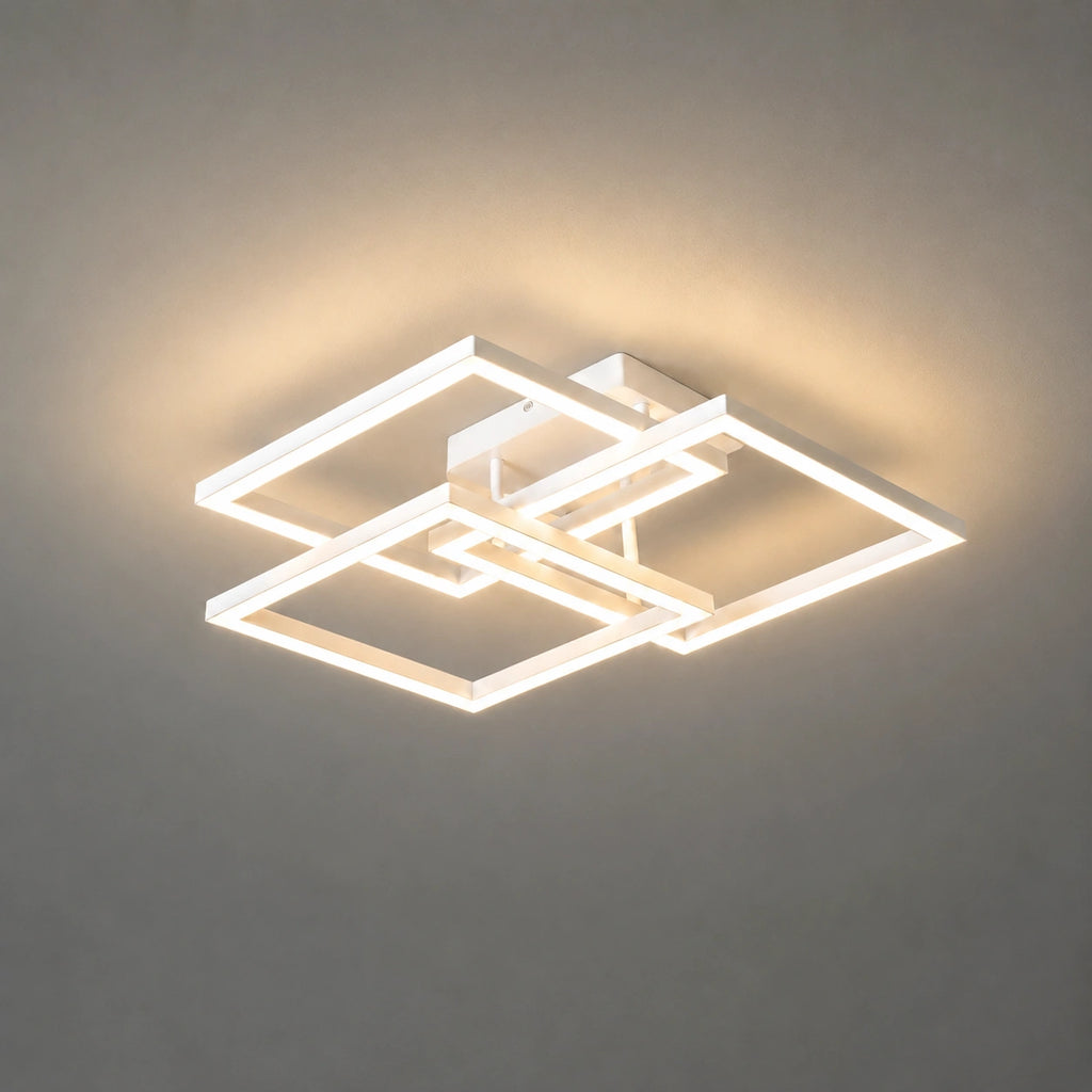 Plafonnier LED | Carré Moderne Dimmable avec Télécommande