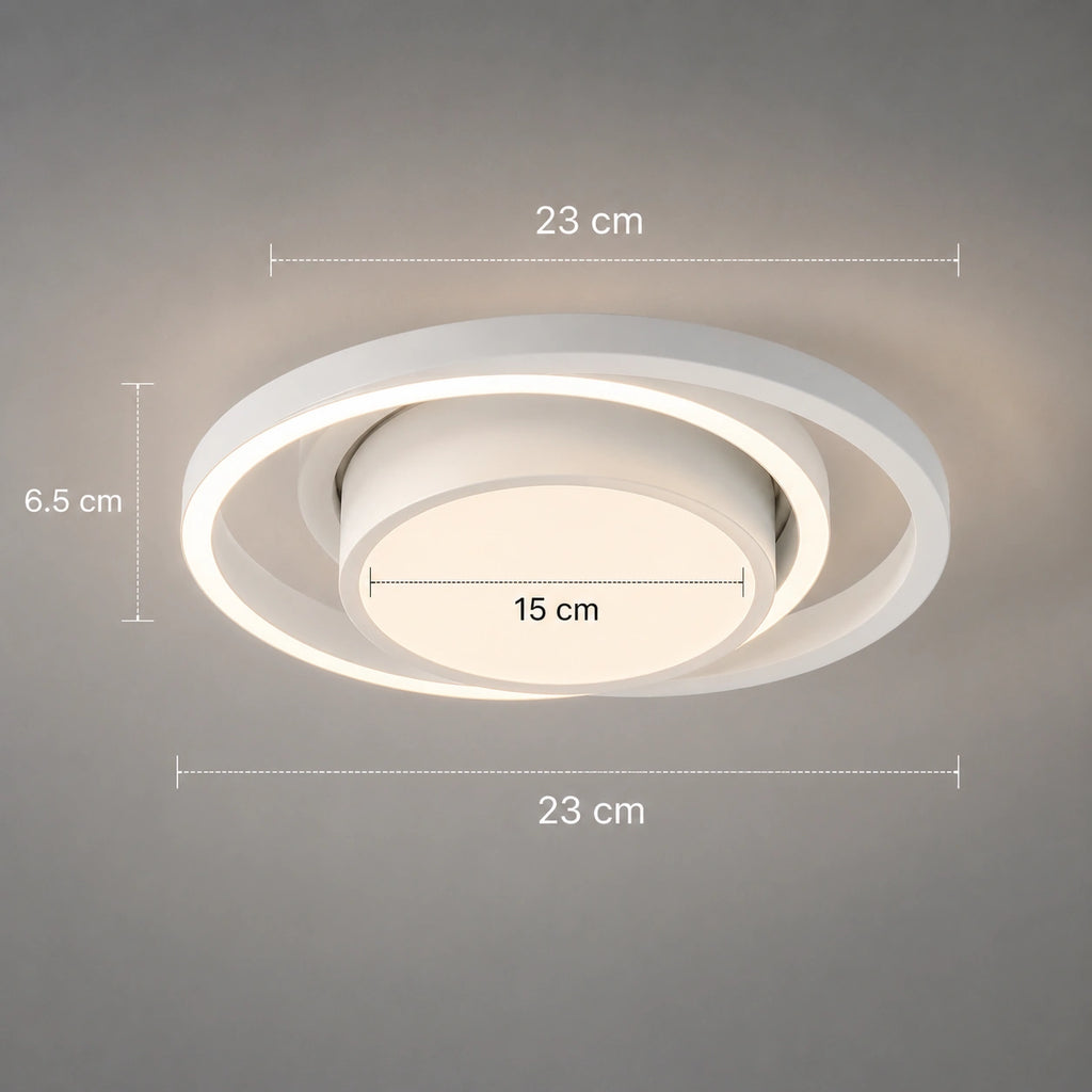 Plafonnier cuisine, salle de bain | Rond Blanc  Moderne