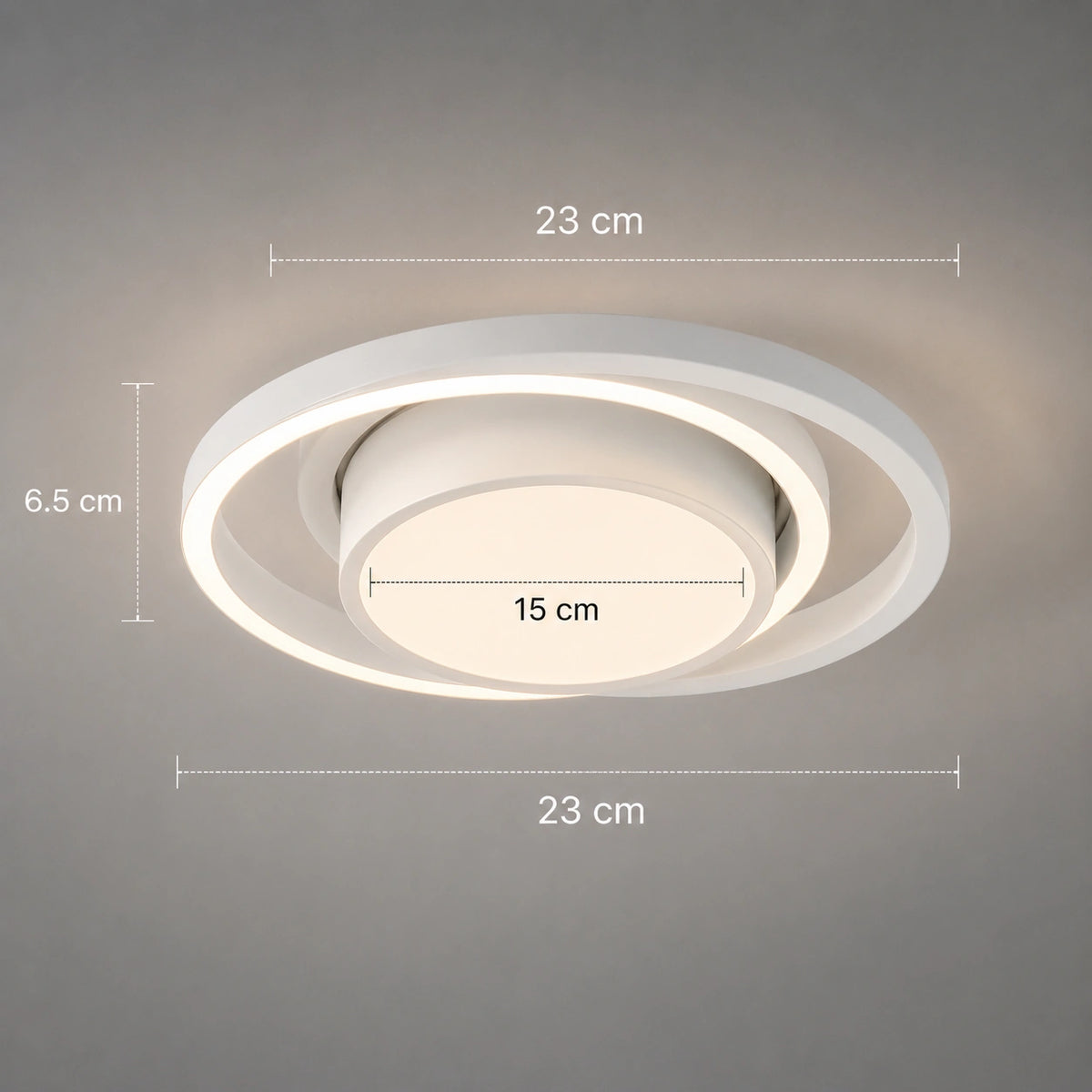 Plafonnier cuisine, salle de bain | Rond Blanc  Moderne