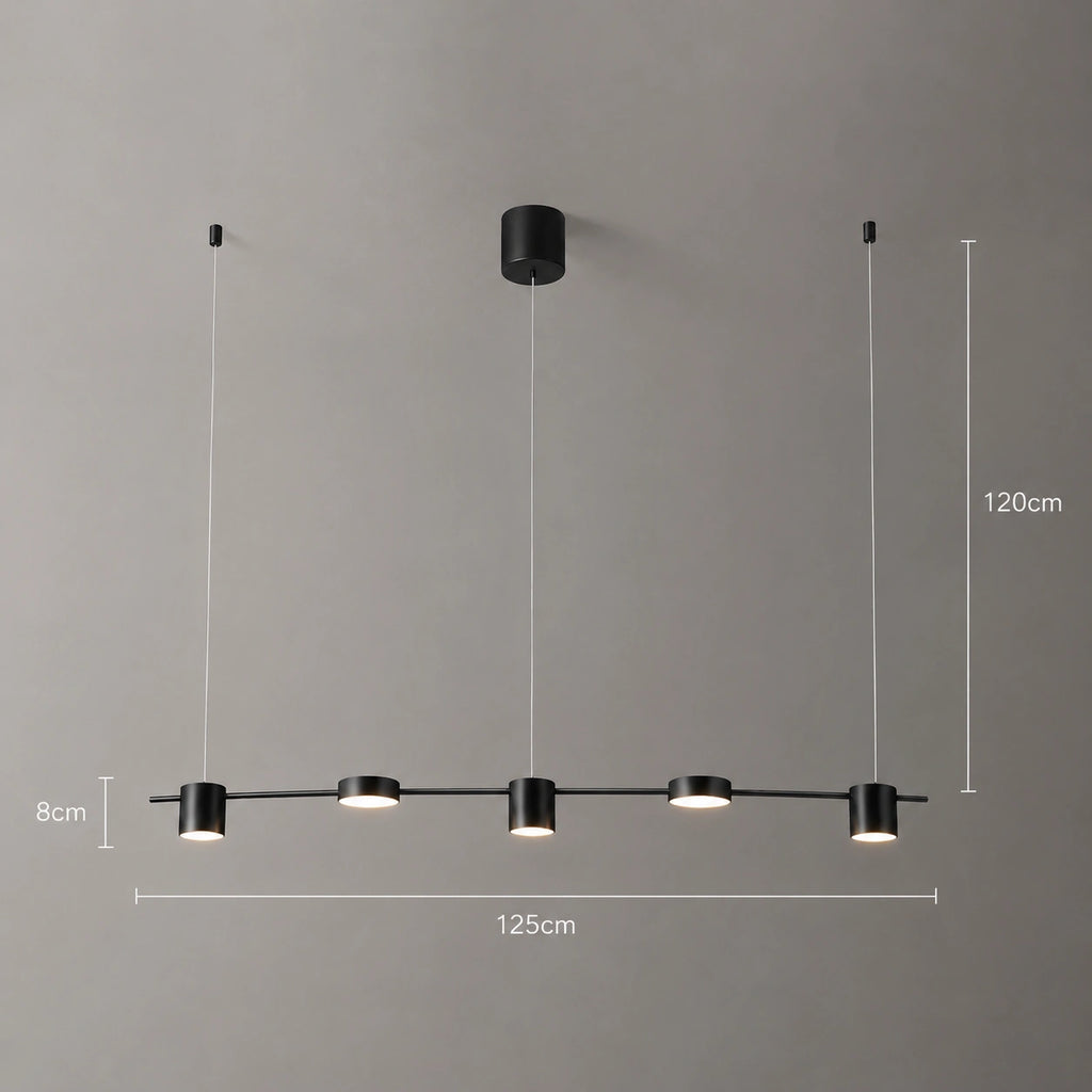 Lustre moderne - Minimaliste noir et doré