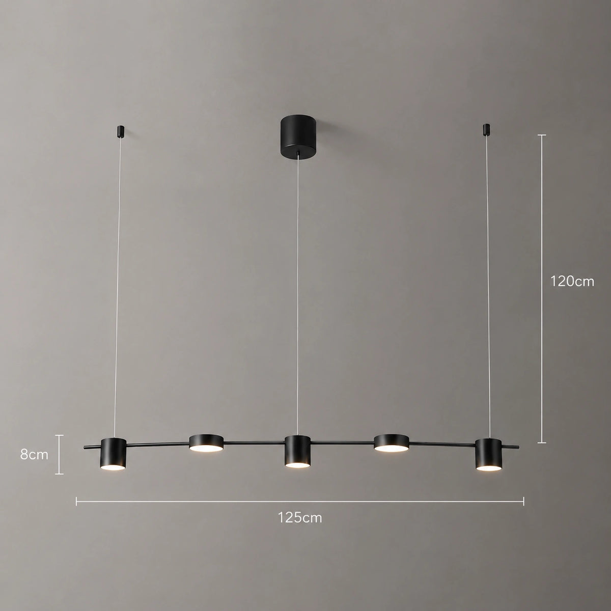 Lustre moderne - Minimaliste noir et doré