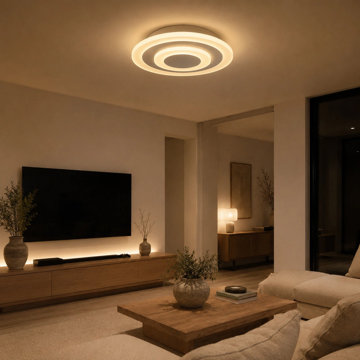 Plafonnier couloir – moderne salle de bain et dressing