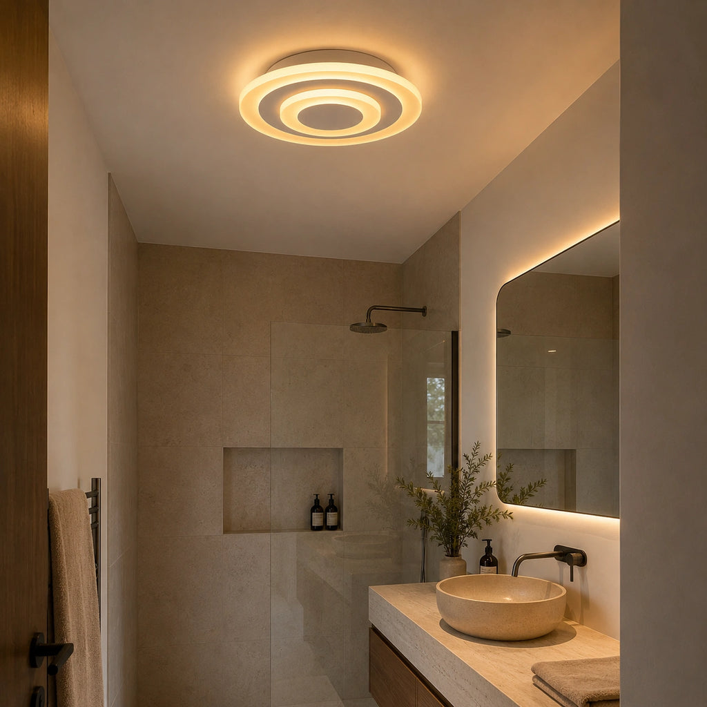Plafonnier couloir – moderne salle de bain et dressing