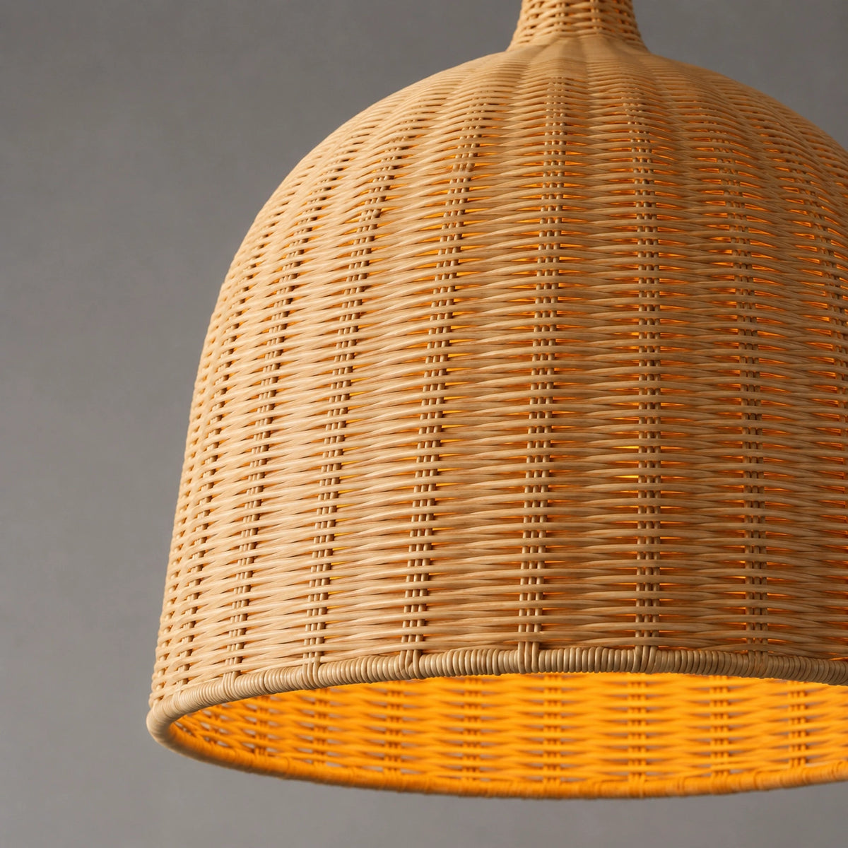 Lustre rotin bohème – artisanale rustique
