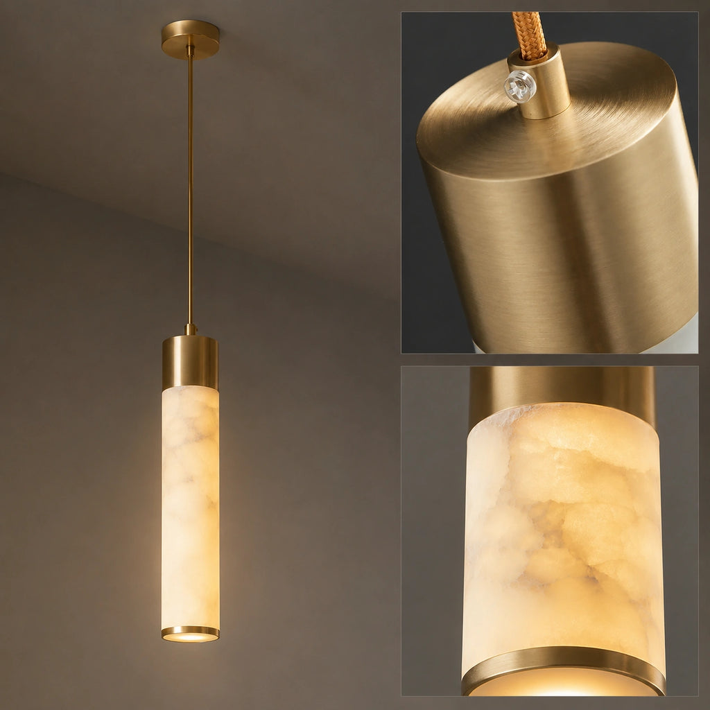 Suspension effet marbre doré | Alba