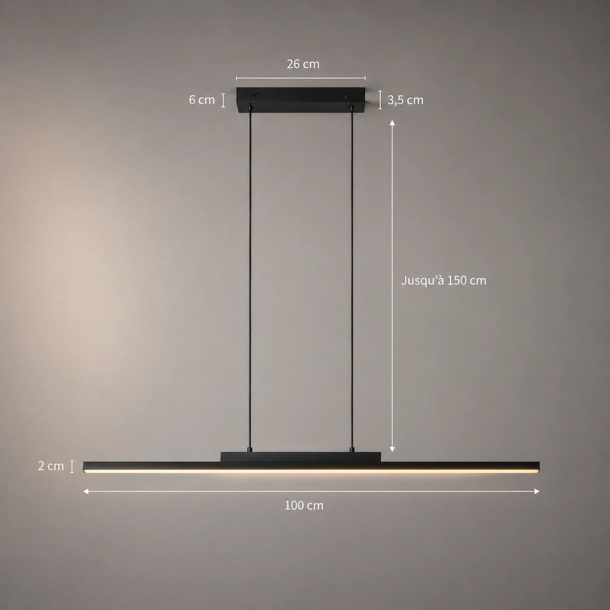 Lustre noir design | Vexo