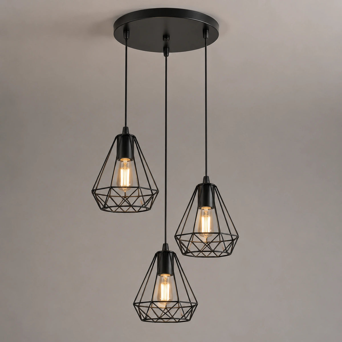 Lustre Noir industriel | Taro