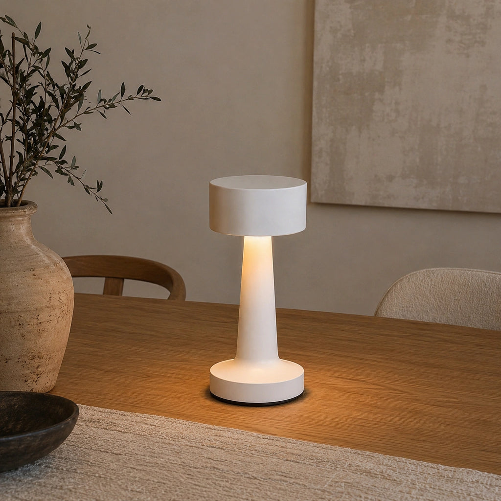 Lampe de Table Rechargeable Style Vintage – Éclairage LED Tactile - AMBRE