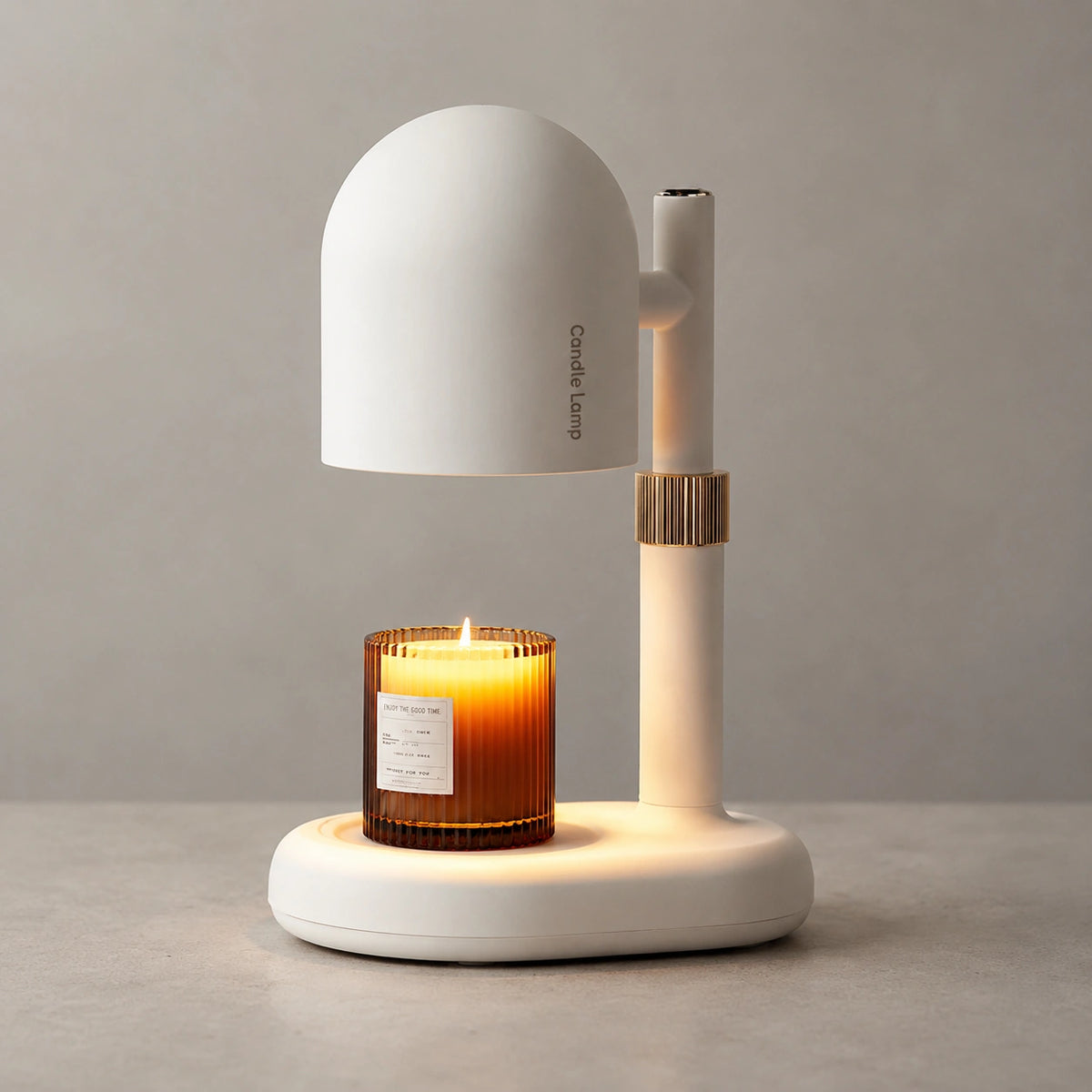 Lampe Chauffe-Bougie Électrique Dimmable – Chauffe Bougie Parfumée Sans Flamme avec Ampoule Halogène