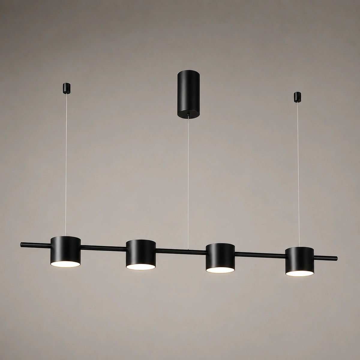 Lustre moderne - Minimaliste noir et doré