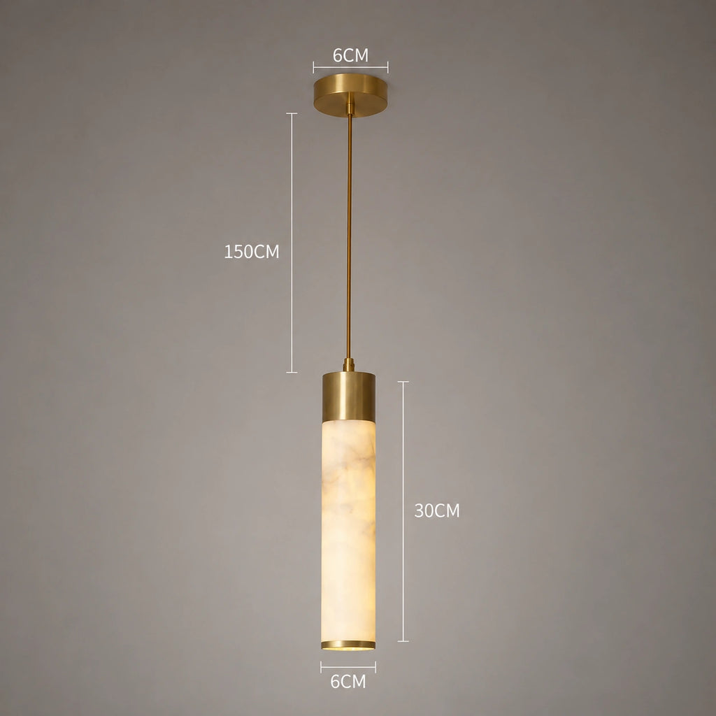 Suspension effet marbre doré | Alba