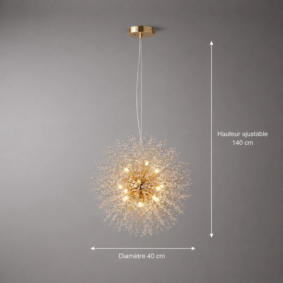 Lustre de salon, style pissenlit | Stella