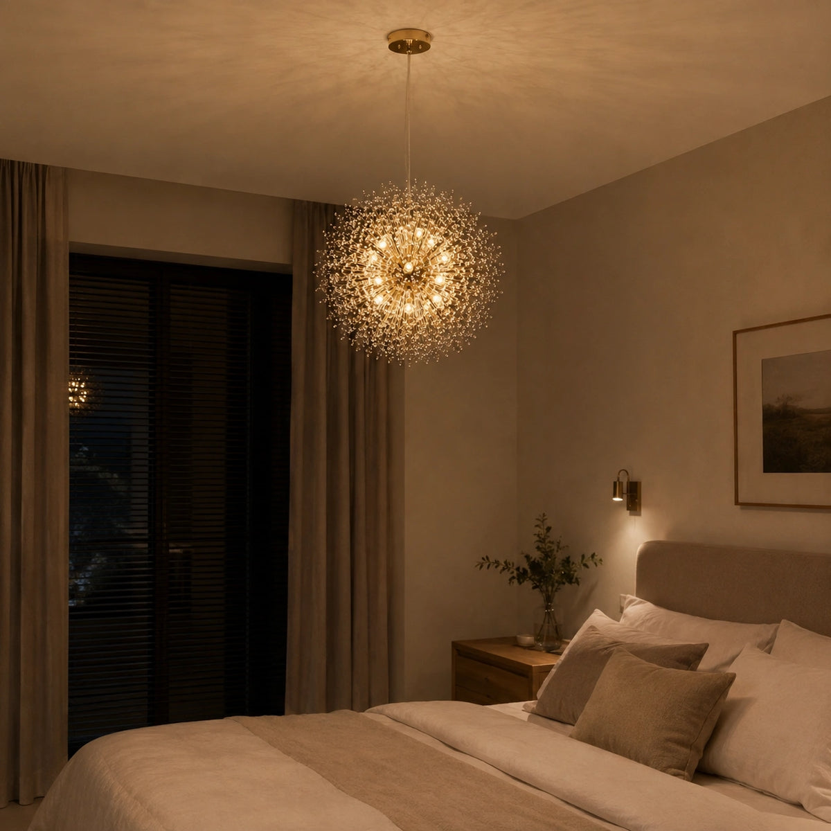 Lustre de salon, style pissenlit | Stella