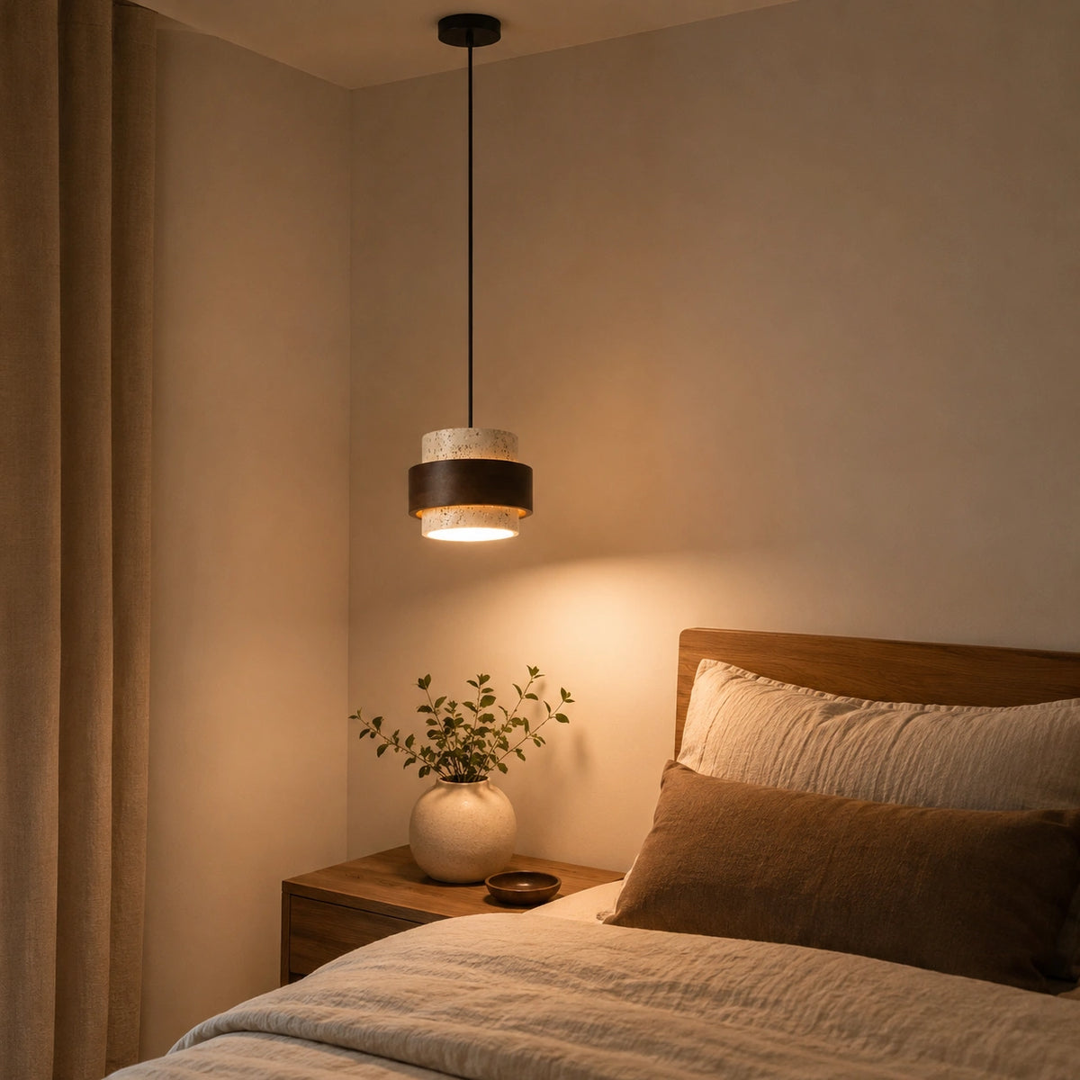 Suspension travertin | Luminaire design - Aris