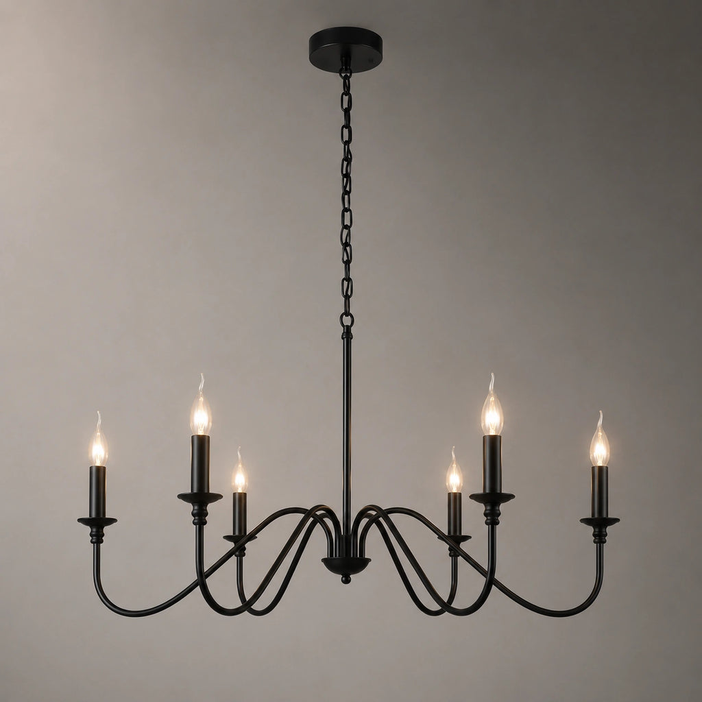 Lustre ancien chic, style bougie | Serena