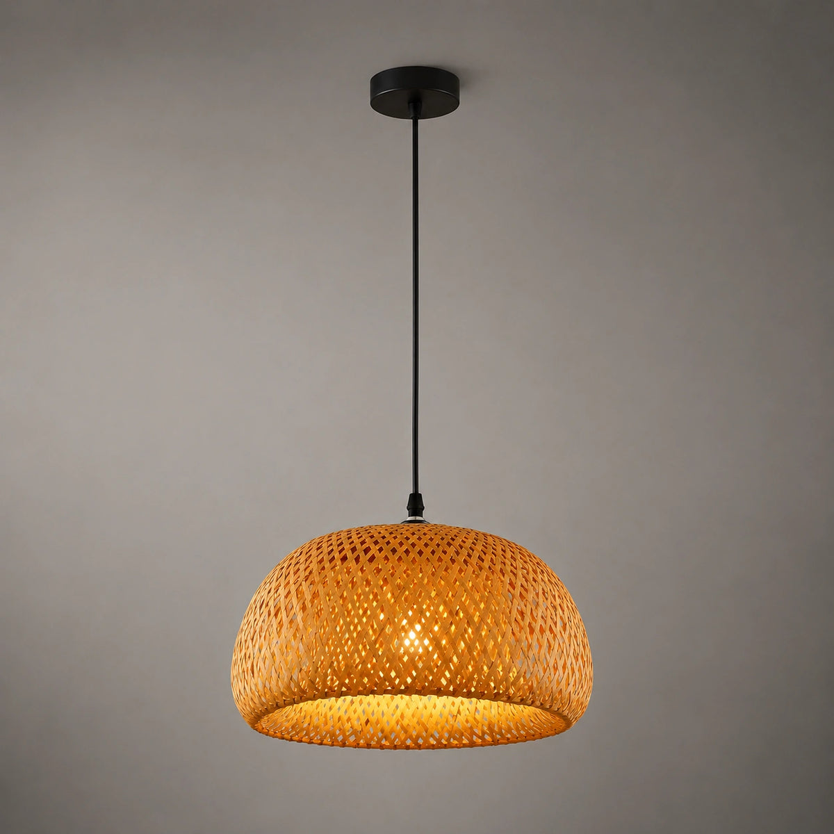 Lustre en rotin tressé artisanal | Naya