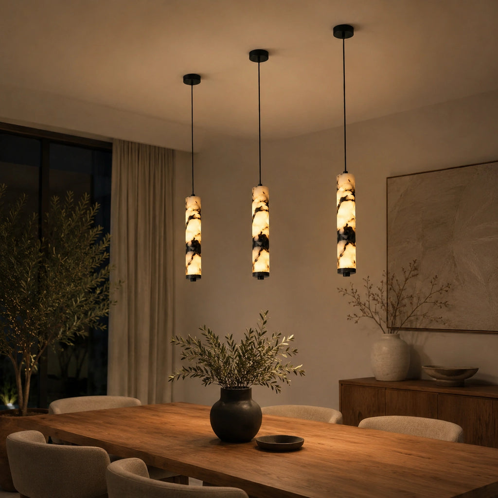 Suspension effet marbre blanc | Oris