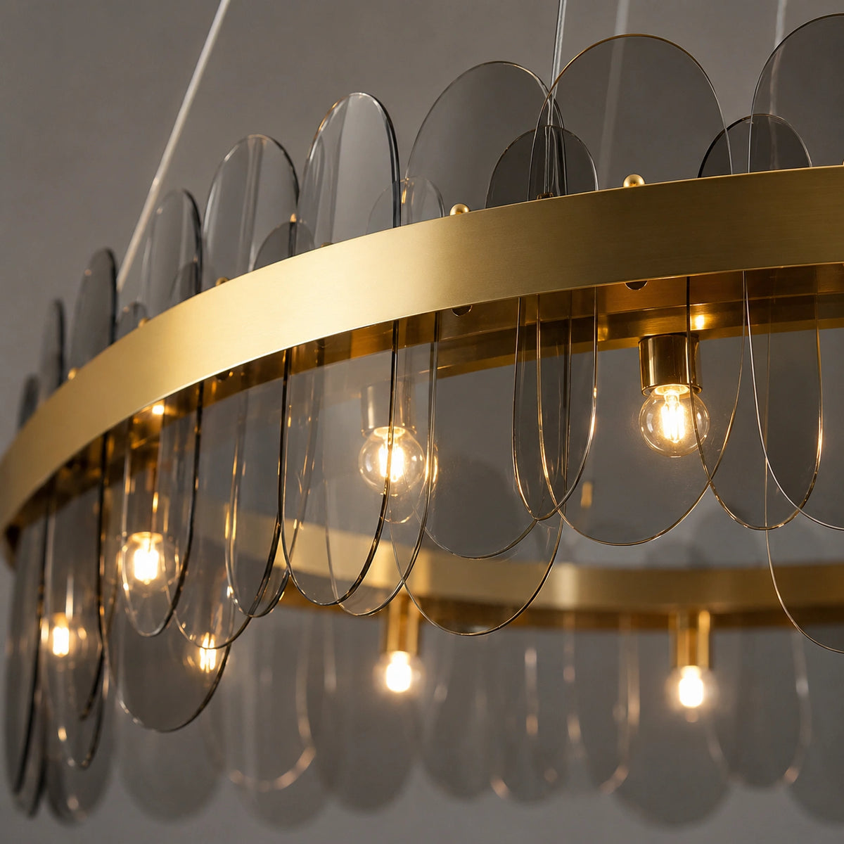Lustre de salon en verre | Isalys