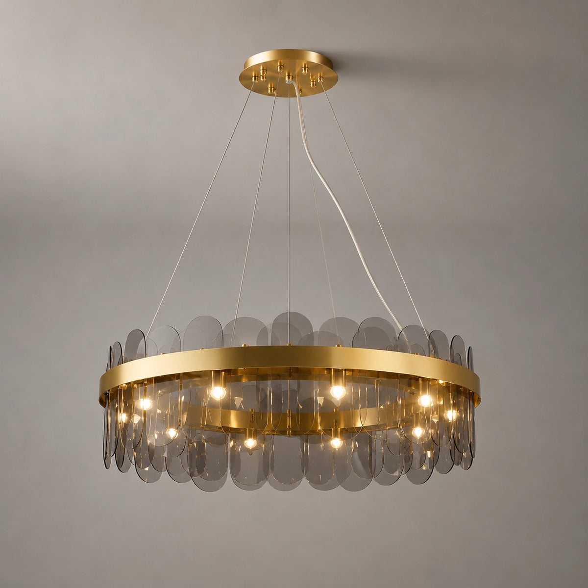 Lustre de salon en verre | Isalys