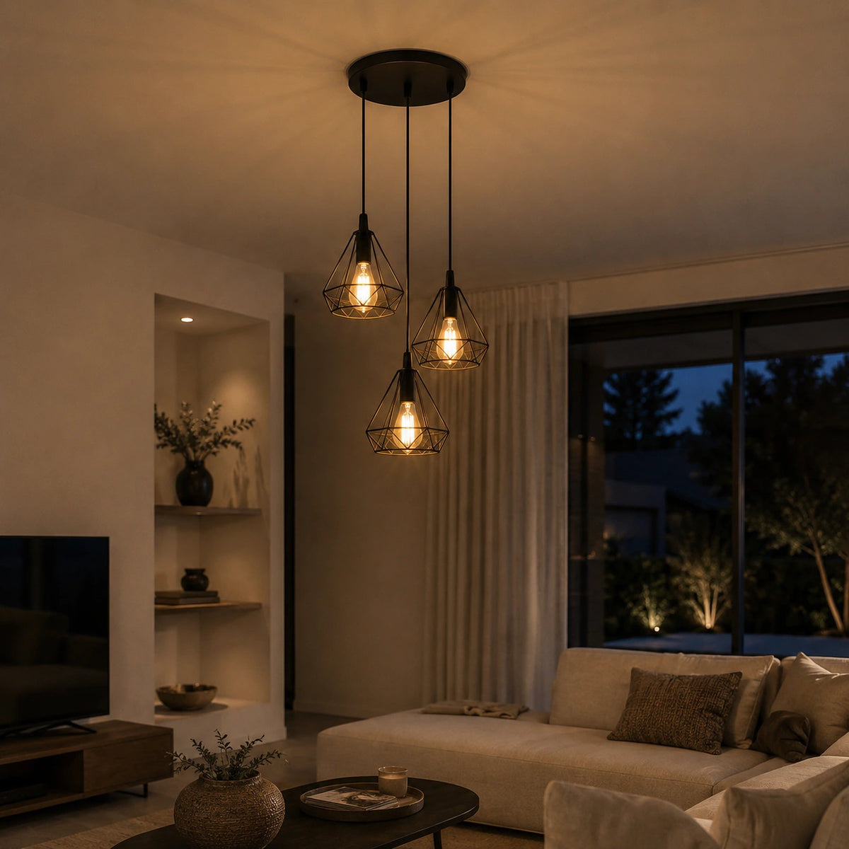 Lustre Noir industriel | Taro
