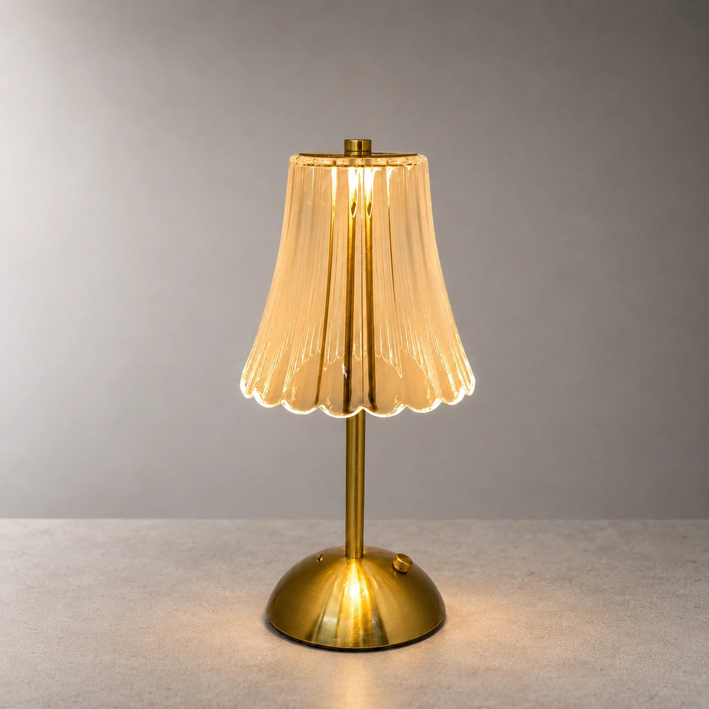 Lampe de Table Cristal Rechargeable – Éclairage LED Tactile à Intensité Variable - AURORA