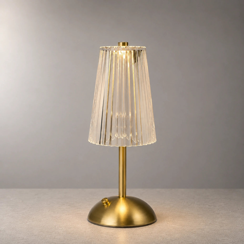 Lampe de Table Cristal Rechargeable – Éclairage LED Tactile à Intensité Variable - AURORA
