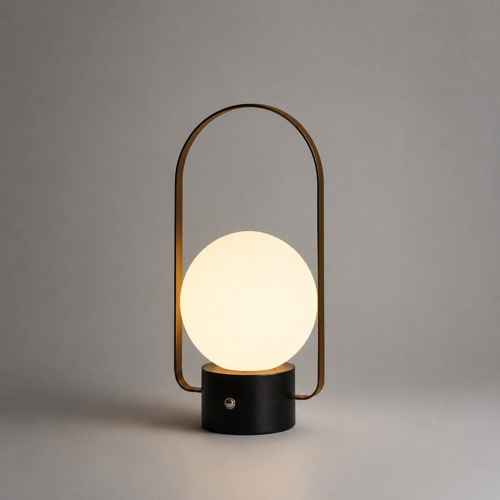 Lampe LED Rechargeable Sans Fil Noire – Éclairage Tactile Dimmable