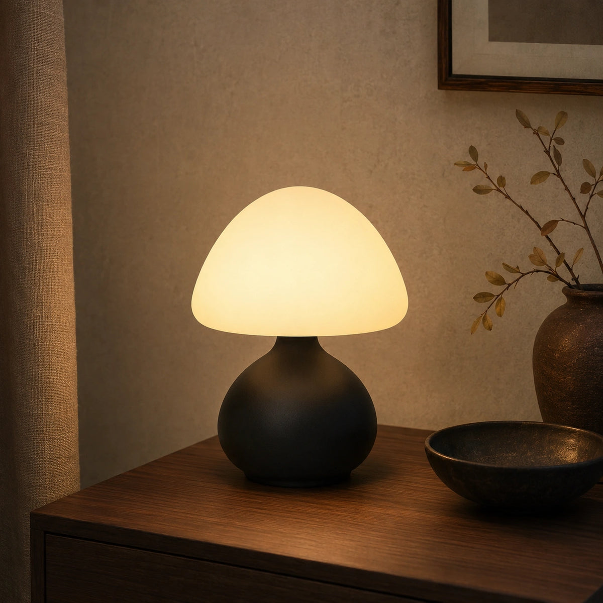 Lampe de Table Champignon Moderne – Éclairage LED Dimmable - NOVI
