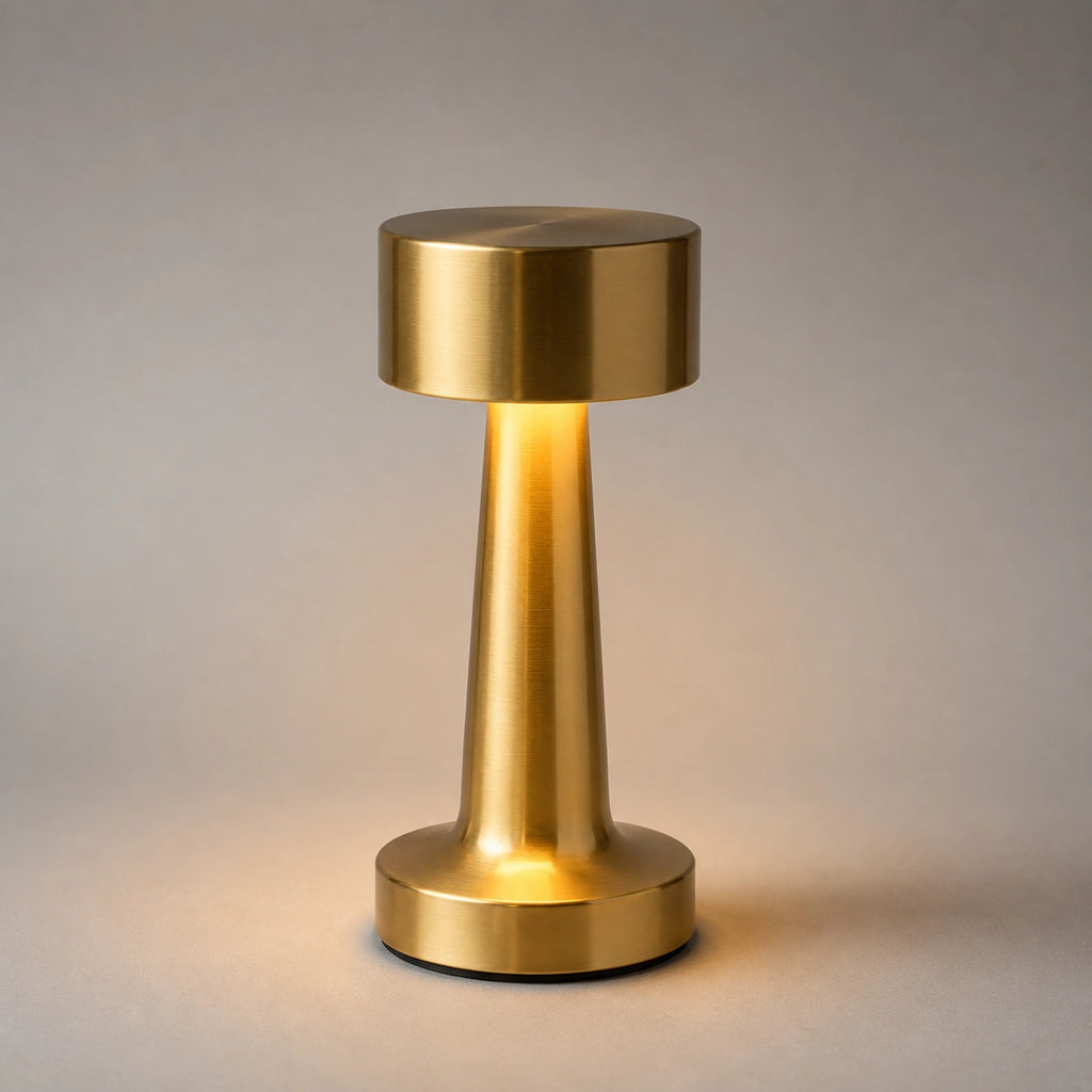 Lampe de Table Rechargeable Style Vintage – Éclairage LED Tactile - AMBRE