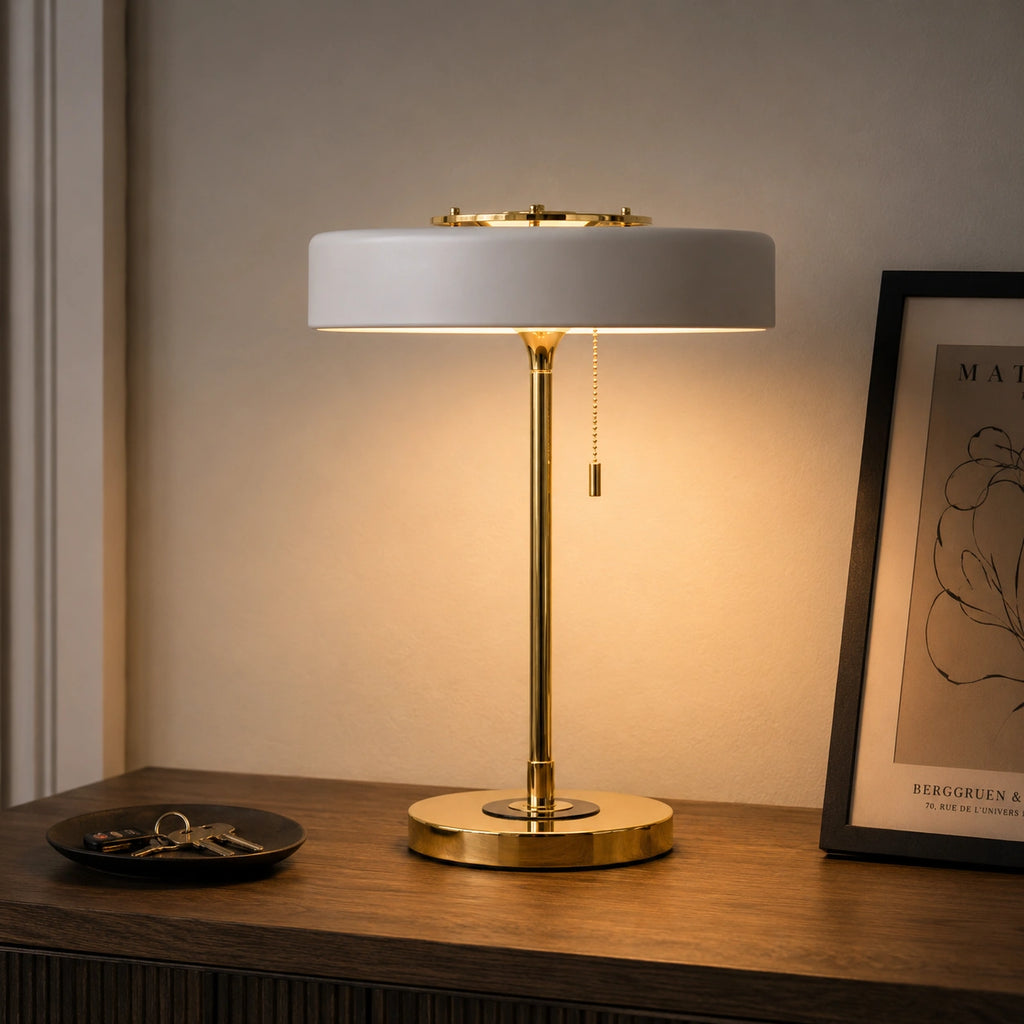 Lampe de Chevet Design Moderne Nordique Métal Doré -