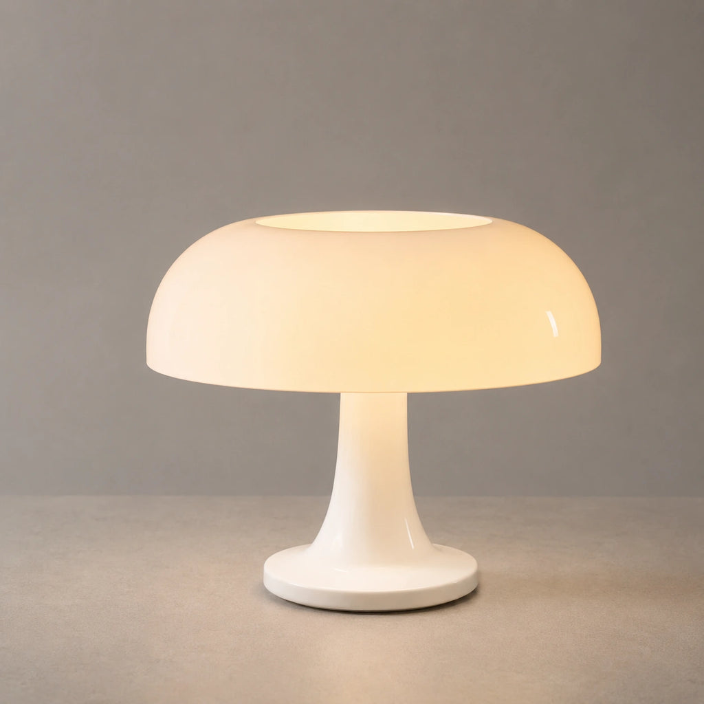 Lampe de Table Champignon Orange, Design Scandinave Moderne