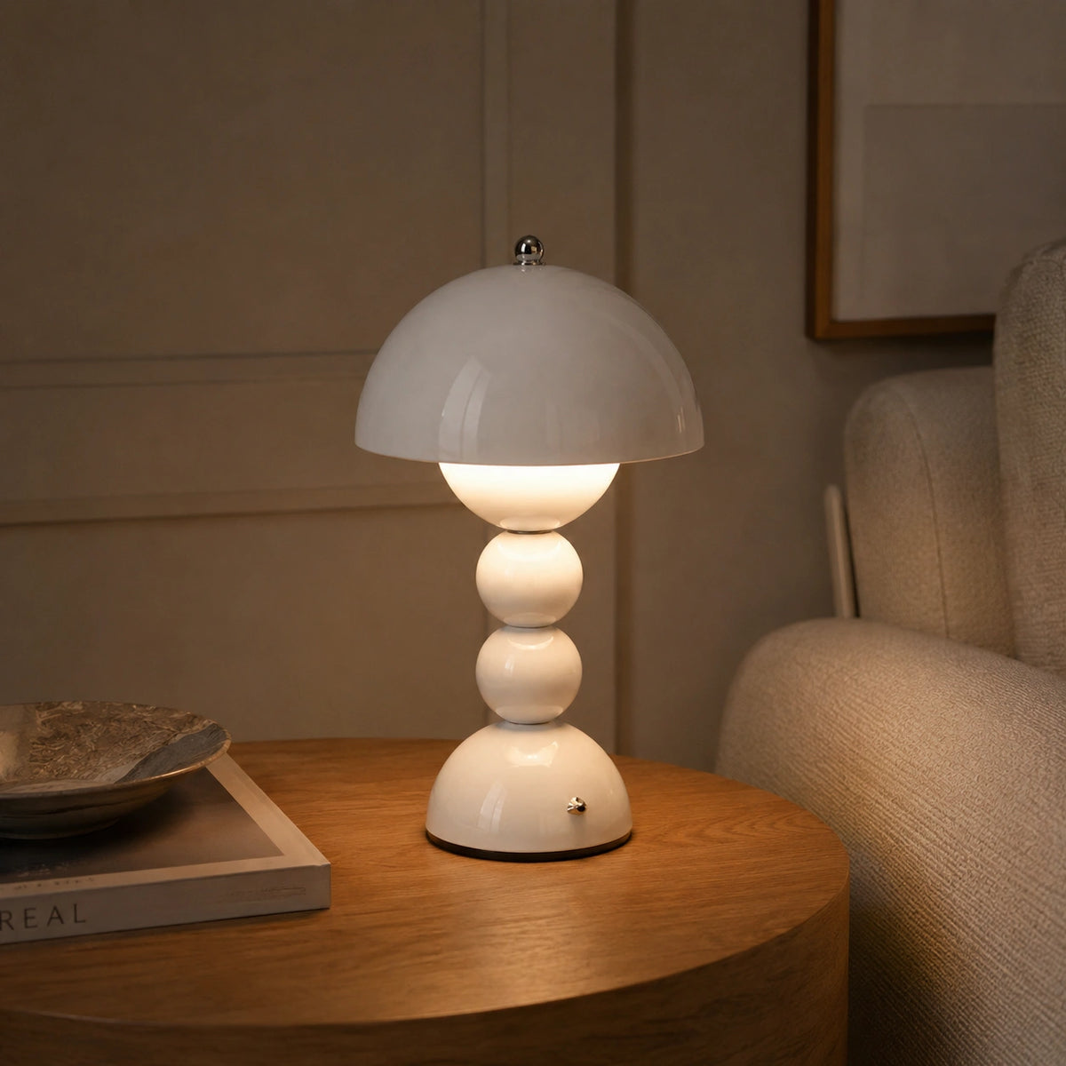 Lampe de Bureau Design avec Intensité Réglable au Design Nordique Minimaliste