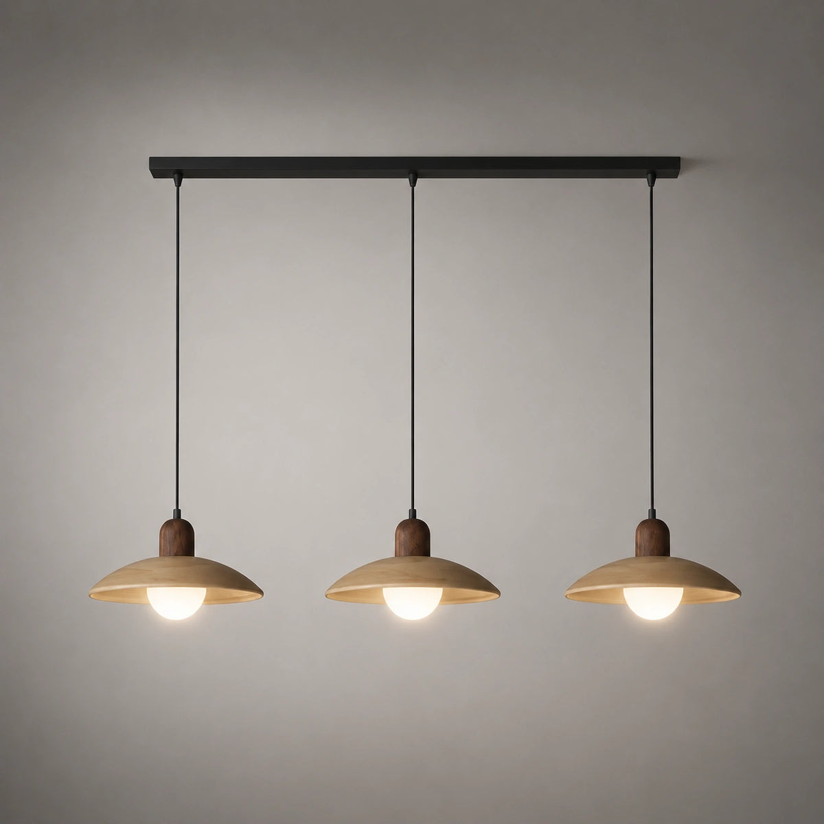 Lustre en Bois - Soucoupe