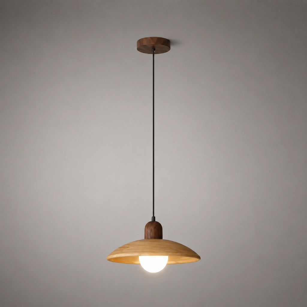 Lustre en Bois - Soucoupe
