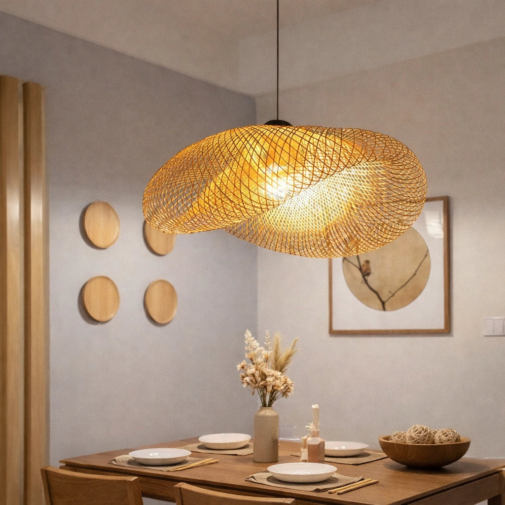 Lustre en rotin | Maya