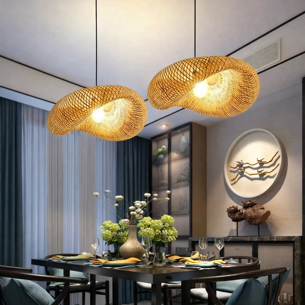 Lustre en rotin | Maya