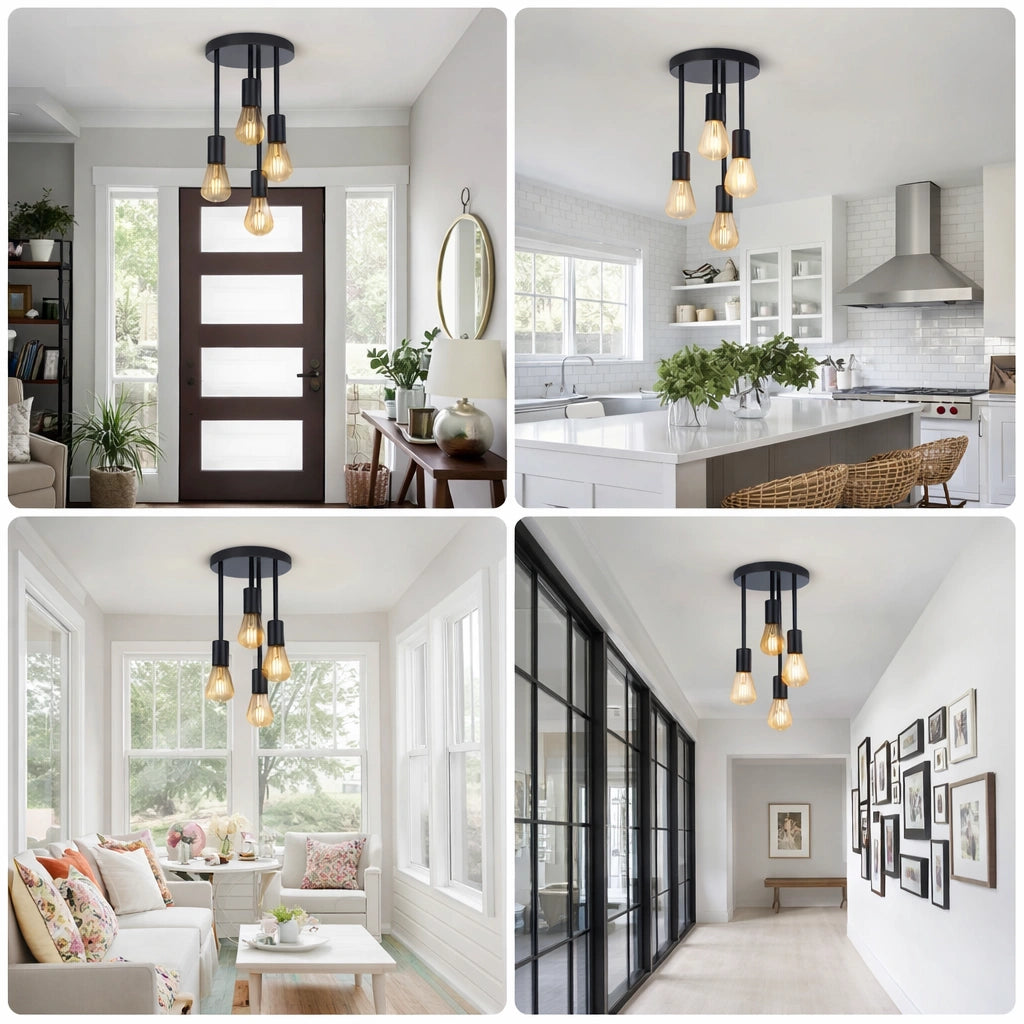 Lustre de chambre noir | Enzo