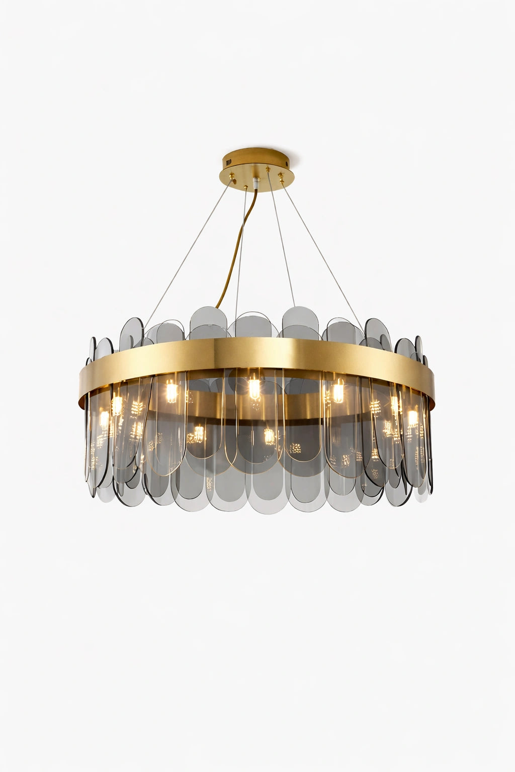 Lustre de salon en verre | Isalys