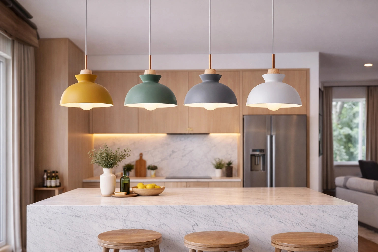 Lustre design bois naturel | volya